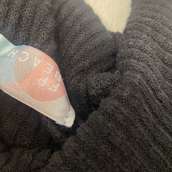 free people beach world traveler turtleneck pull over sweater dolman 3/4 sleeve - Picture 15 of 16